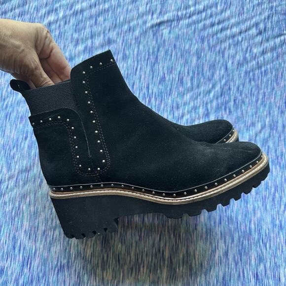 Dolce Vita Huey Studded Pull-On Suede Platform Bootie US 10 - Picture 3 of 11